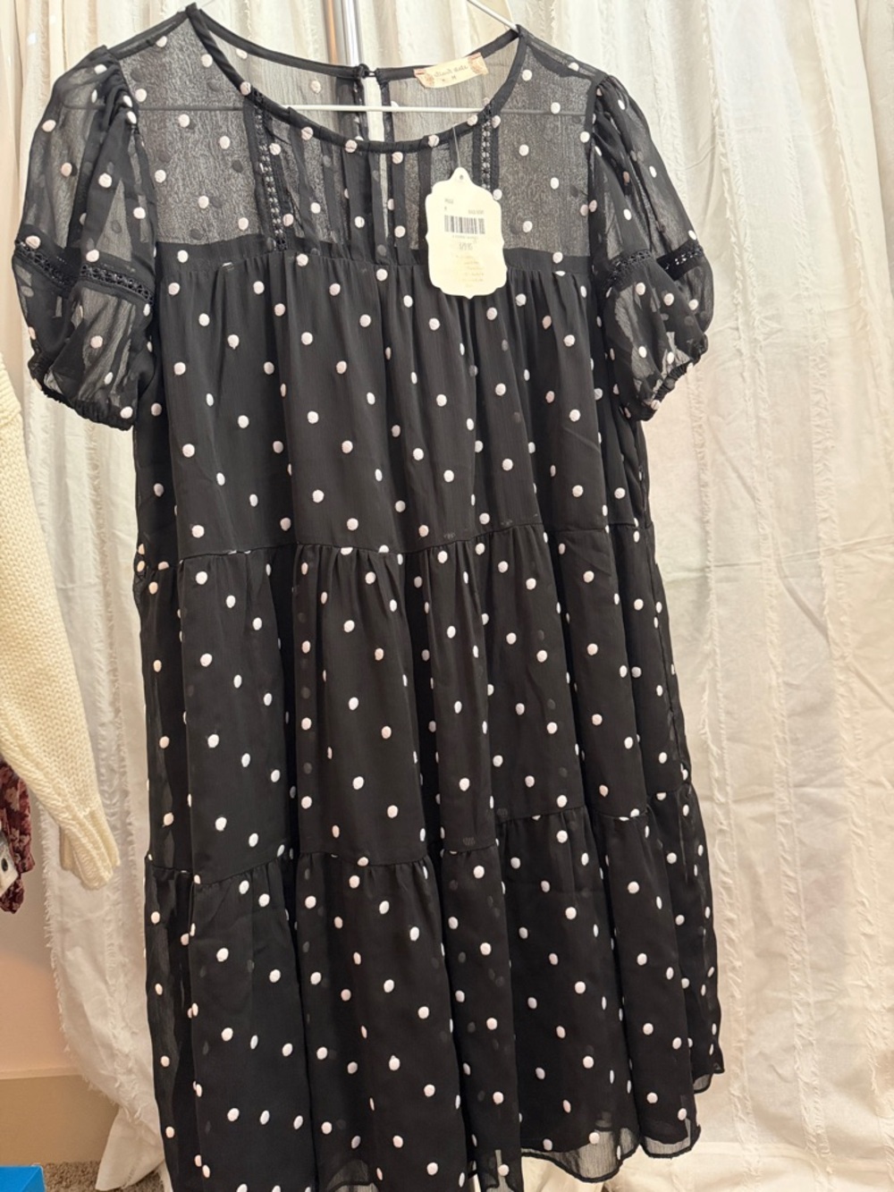 Womens Altr’d State Polka Dot Dress NWT
